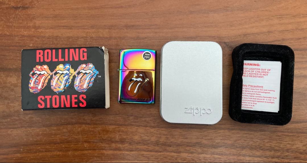 ローリングストーンズWorld Tour 2002/03 Zippo虹色ライター