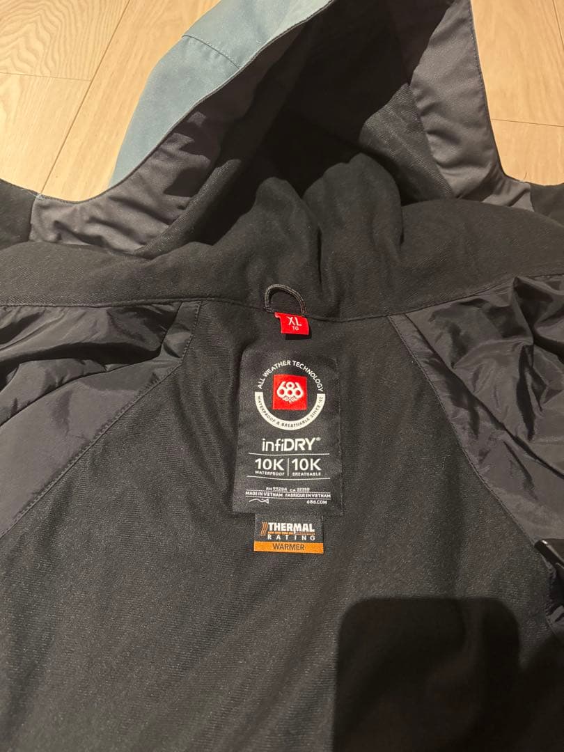 686 スノーボードウェア ジャケット XL 中綿 メンズ レディース スノボ