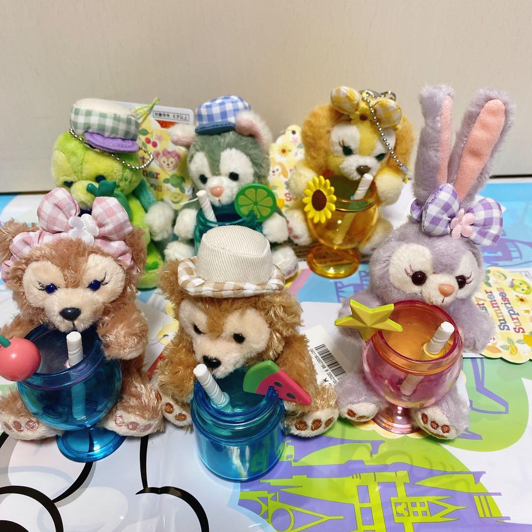 ぬいぐるみストラップ 6点　セット テイスティサマーサプライズ ダッフィー