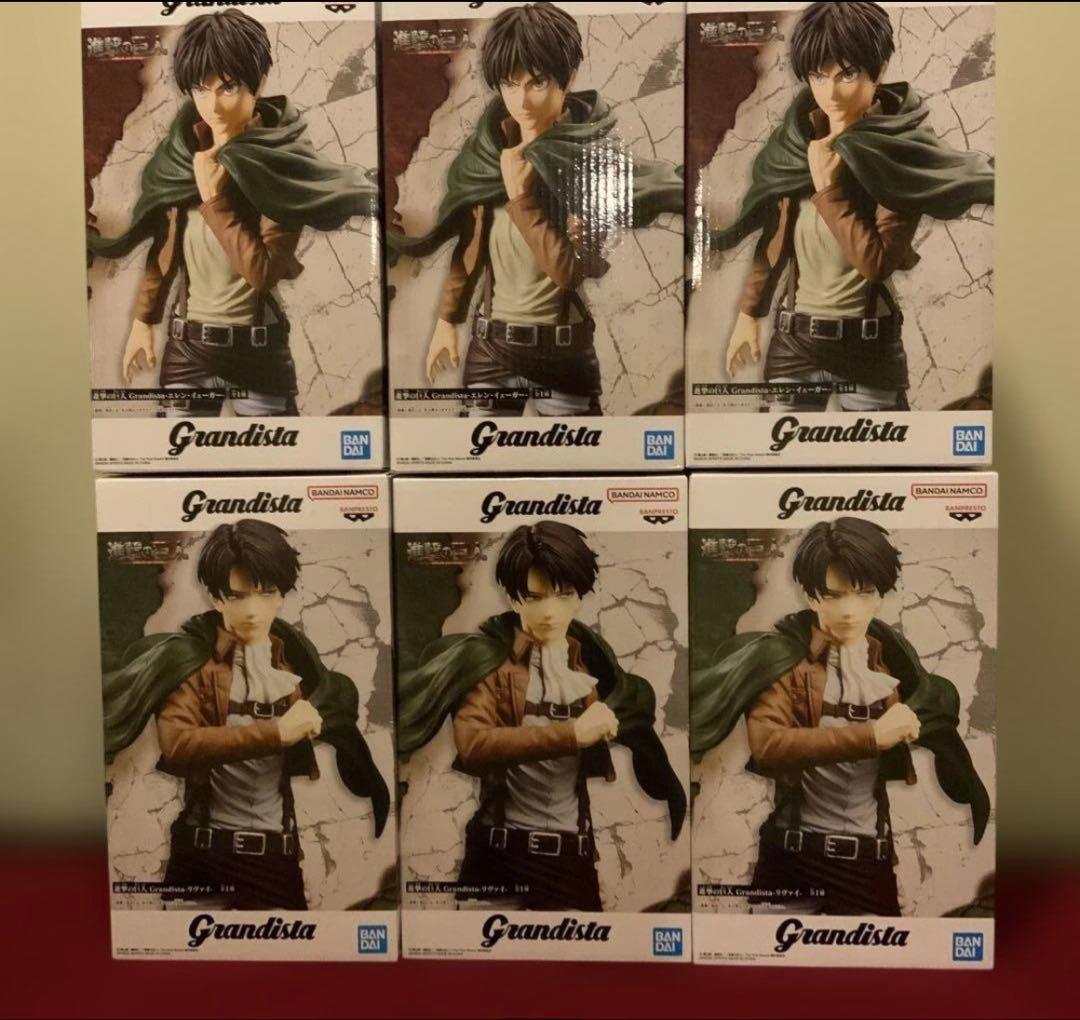 進撃の巨人　Grandista リヴァイ　エレン　フィギュア 6体セット