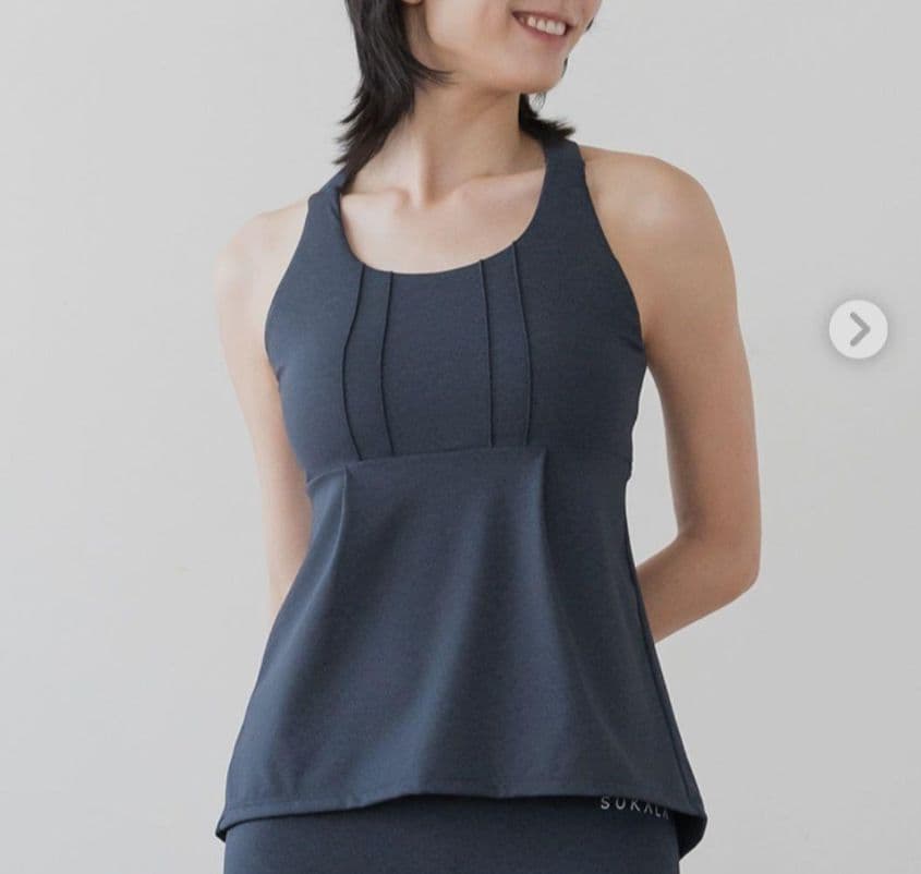 SUKALA　デニムクロスタンクトップ&デニムスリットレギンス　Sサイズ　セット