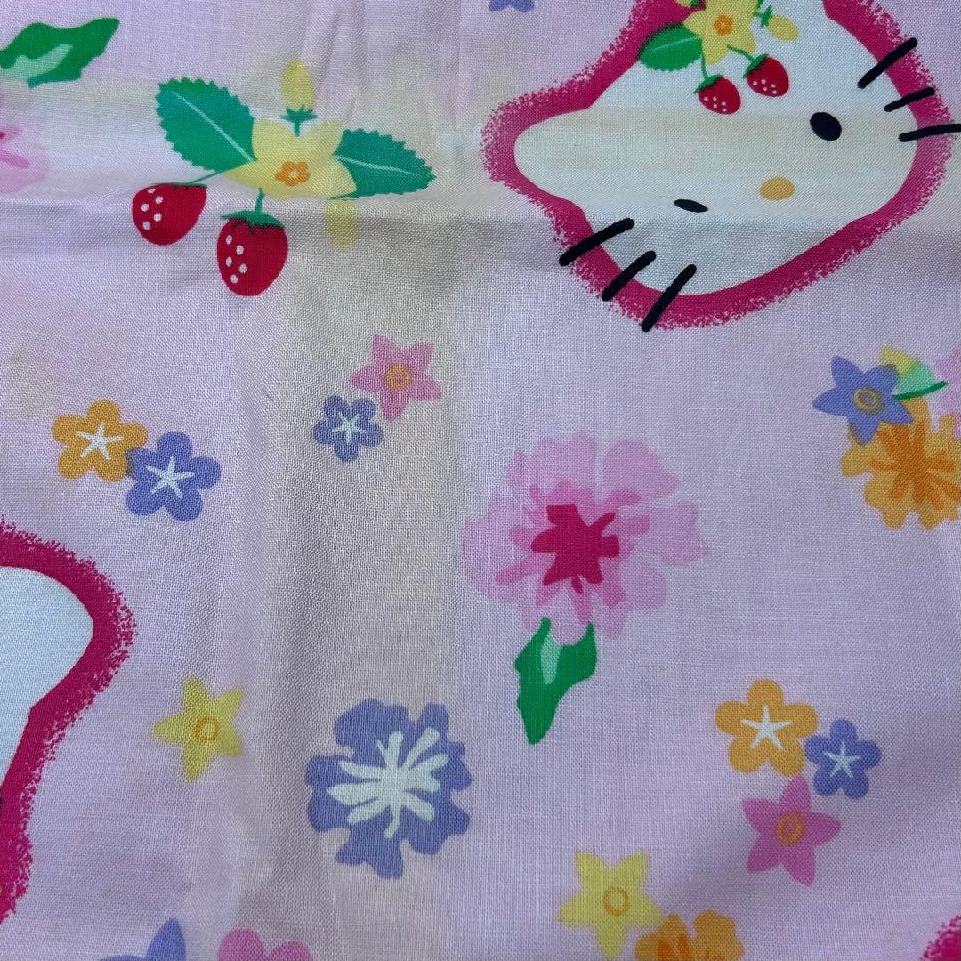 サンリオ ハローキティ いちご柄 シングル布団カバー 生地