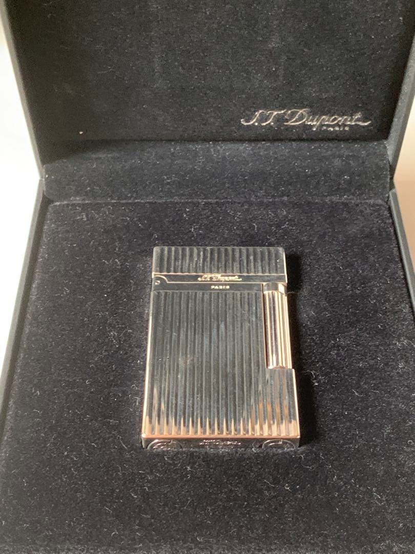 S.T. Dupont ストライプライター 専用ケース＆ガス付き
