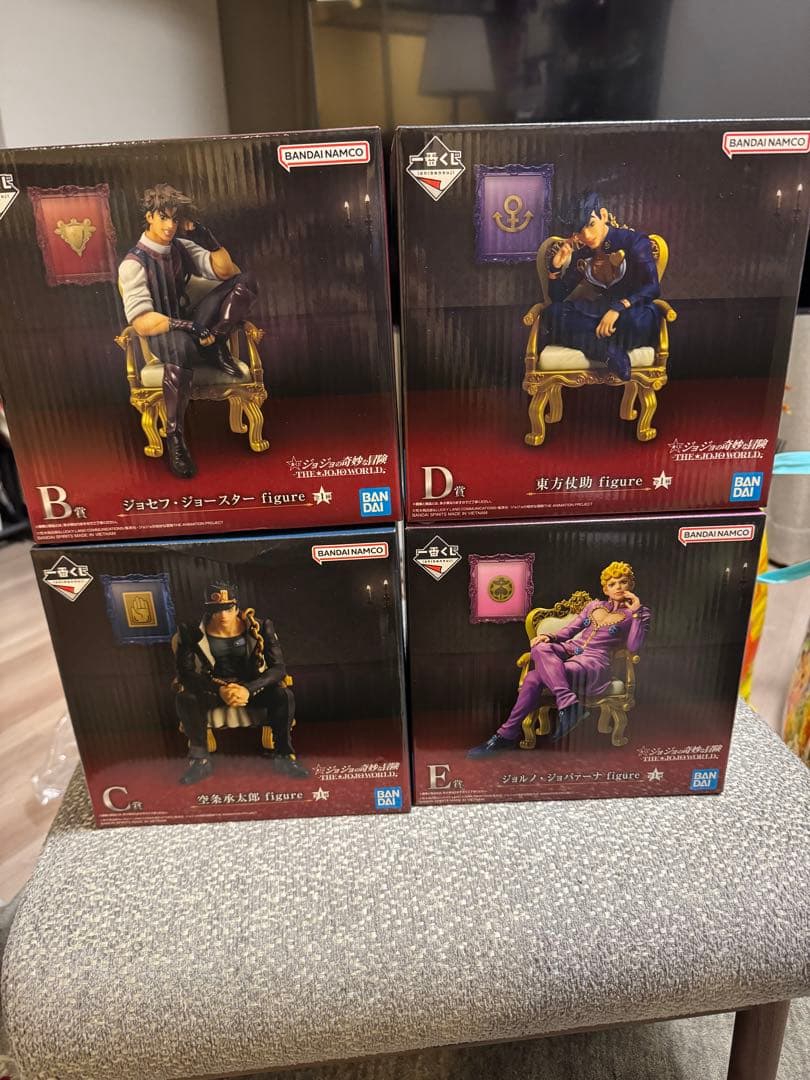 一番くじ ジョジョワールド ジョジョの奇妙な冒険 フィギュアB C D Eセット
