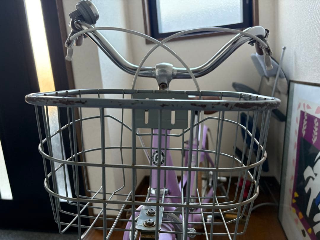 Aicle 幼児用自転車 紫色 18インチ 補助輪付き