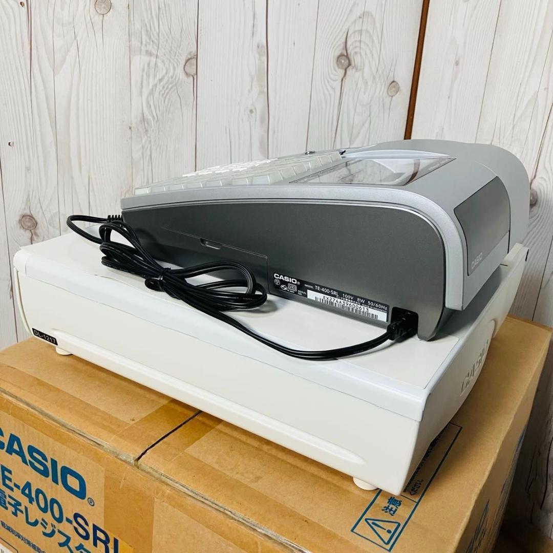 【極美品】CASIO 電子レジスター TE-400-SLR カシオ 店舗用品