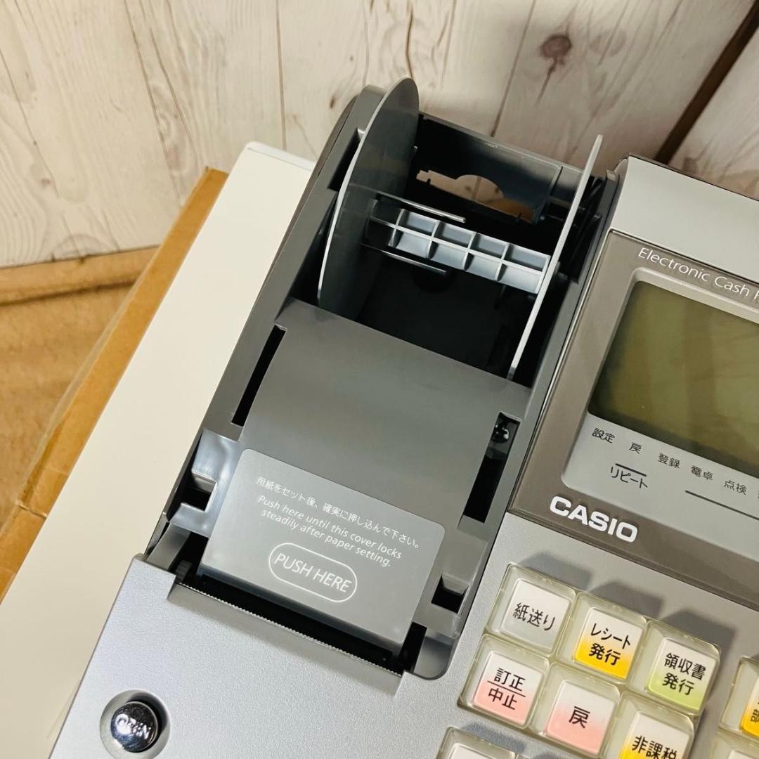 【極美品】CASIO 電子レジスター TE-400-SLR カシオ 店舗用品