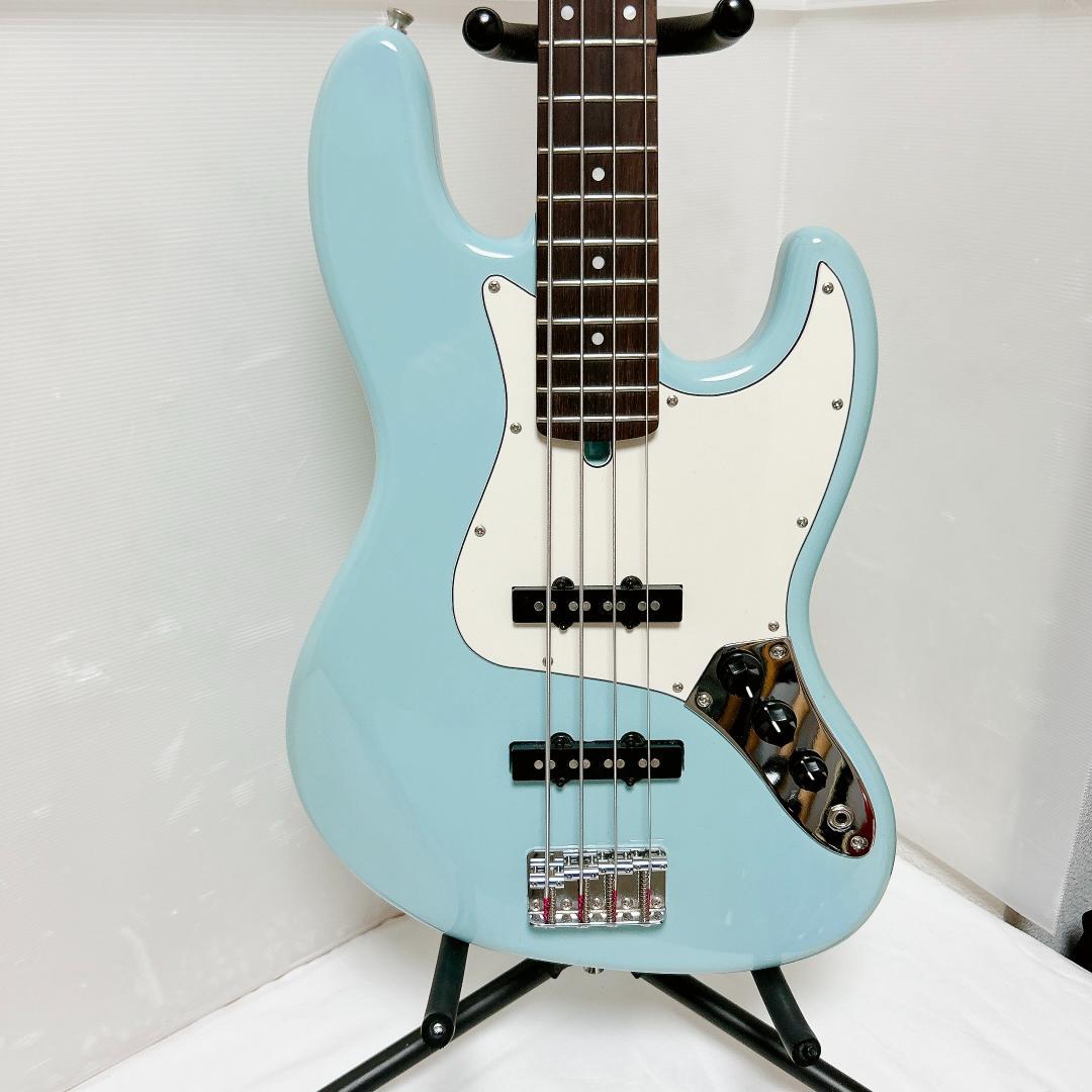 美品 Bacchus バッカス JAZZ BASS ジャズベース 水色 ブルー