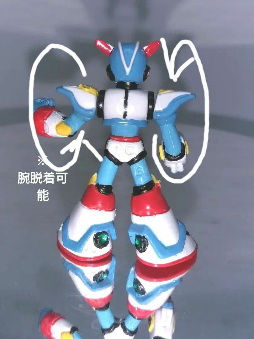 【希少品】ロックマンX フィギュア 消しゴム ロックマンX3フルアーマ 塗装品