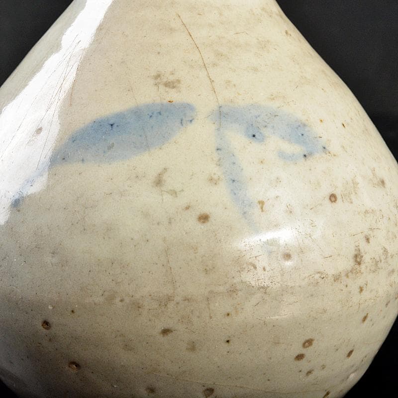 朝鮮美術　李朝　高麗白磁　染付　徳利　N　R5929