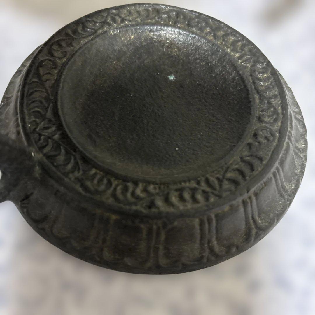 ドラゴン装飾の金属製鐘 約22cm