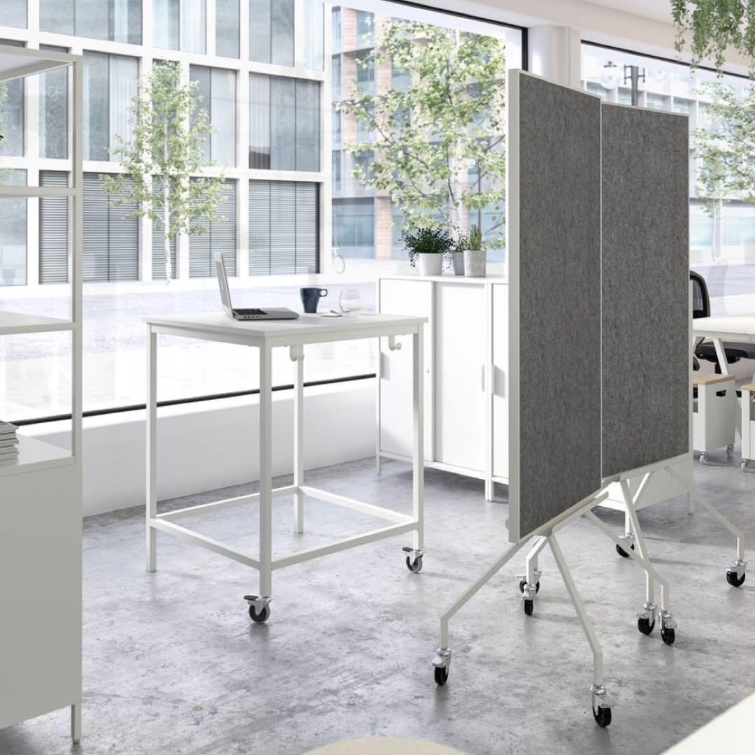 IKEA ELLOVEN エロヴェン　ホワイトボード　パーテーション　キャスター