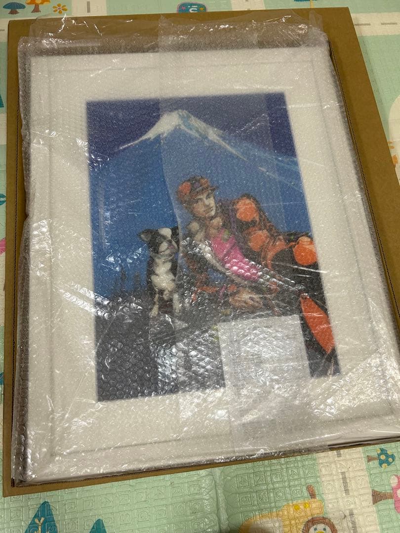 ジョジョの奇妙な冒険 複製原画 承太郎とイギー