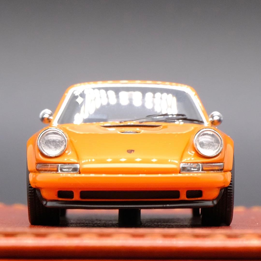 ポルシェ 911 オレンジ ミニカー MAKEUP 1/64