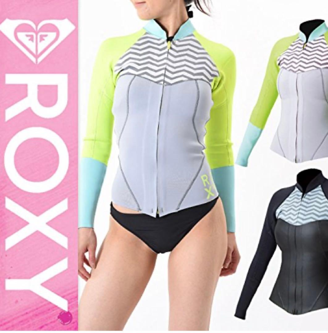 美品　ROXY♡ロキシー ウェットスーツ フロントジップ タッパー ML 2mm