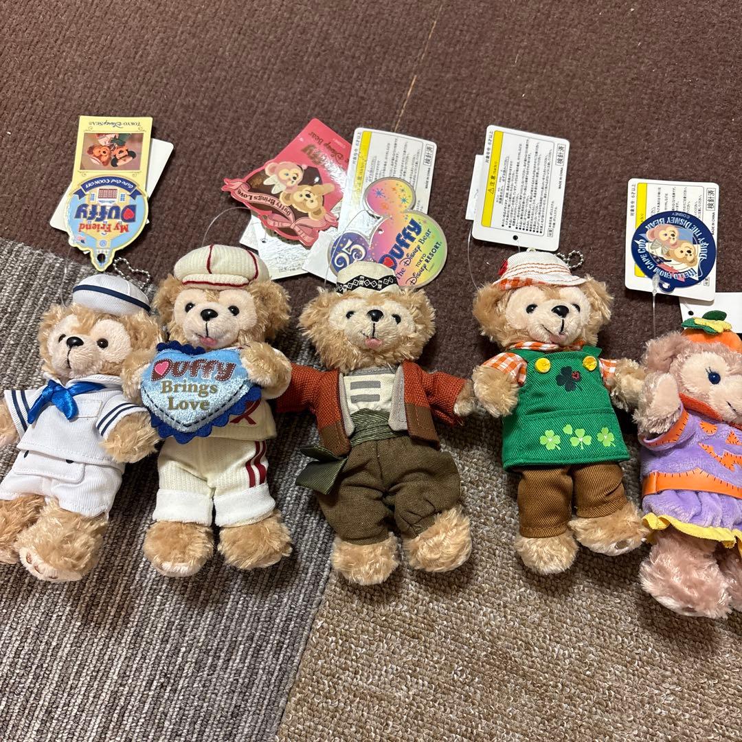 ダッフィー　ぬいぐるみバッジ　6体