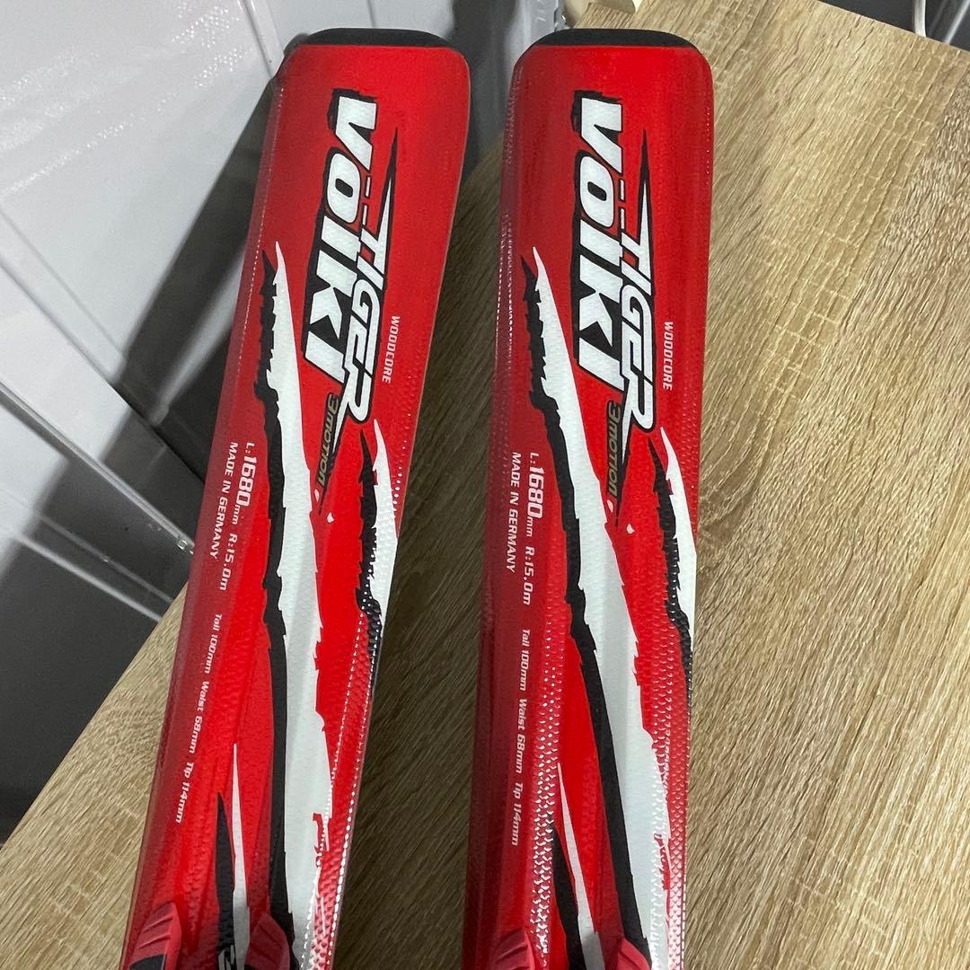 【極美品】VOLKL（フォルクル）168cmケース付きスキー板スキーセット