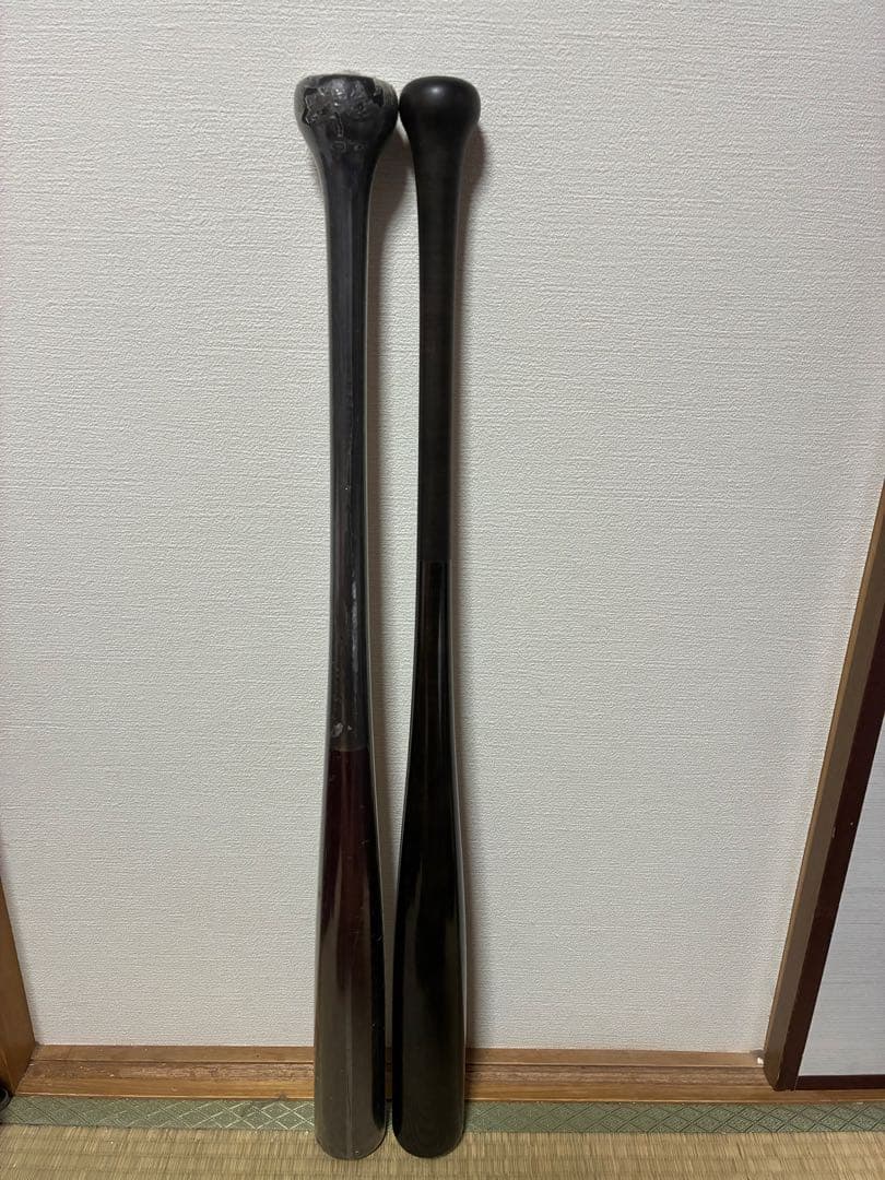 ヤナセ　新品未使用　硬式木製バット　2本セット 長さと重さは説明欄にあります。