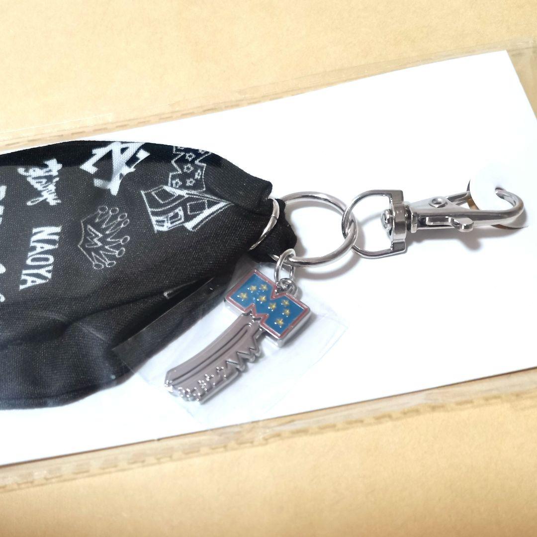MAZZEL まぜべやグッズ バンダナキーホルダーマーゼル 全員ネーム入り 黒