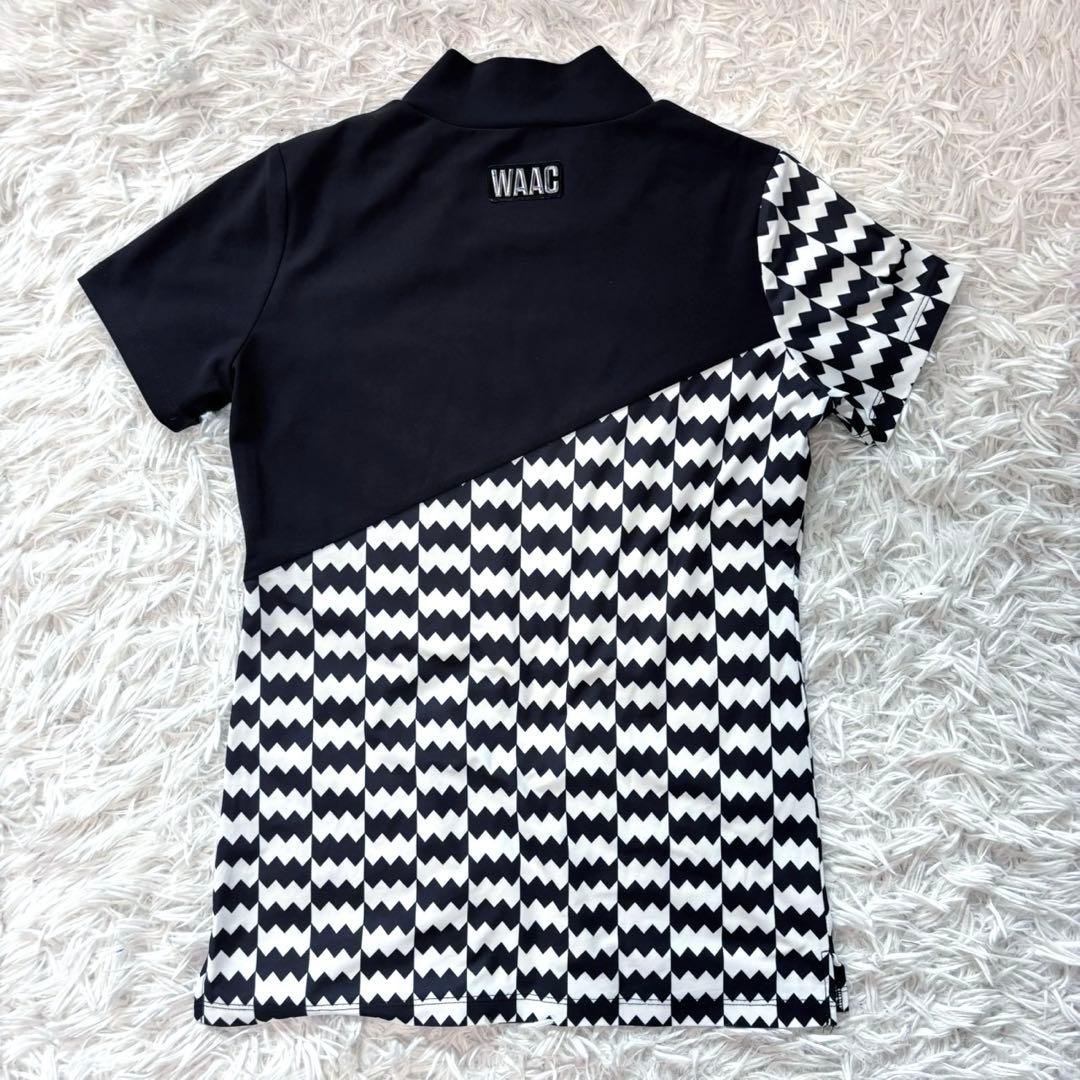 最新 waac セットアップ ブラック 冷感 ストレッチ モックネック