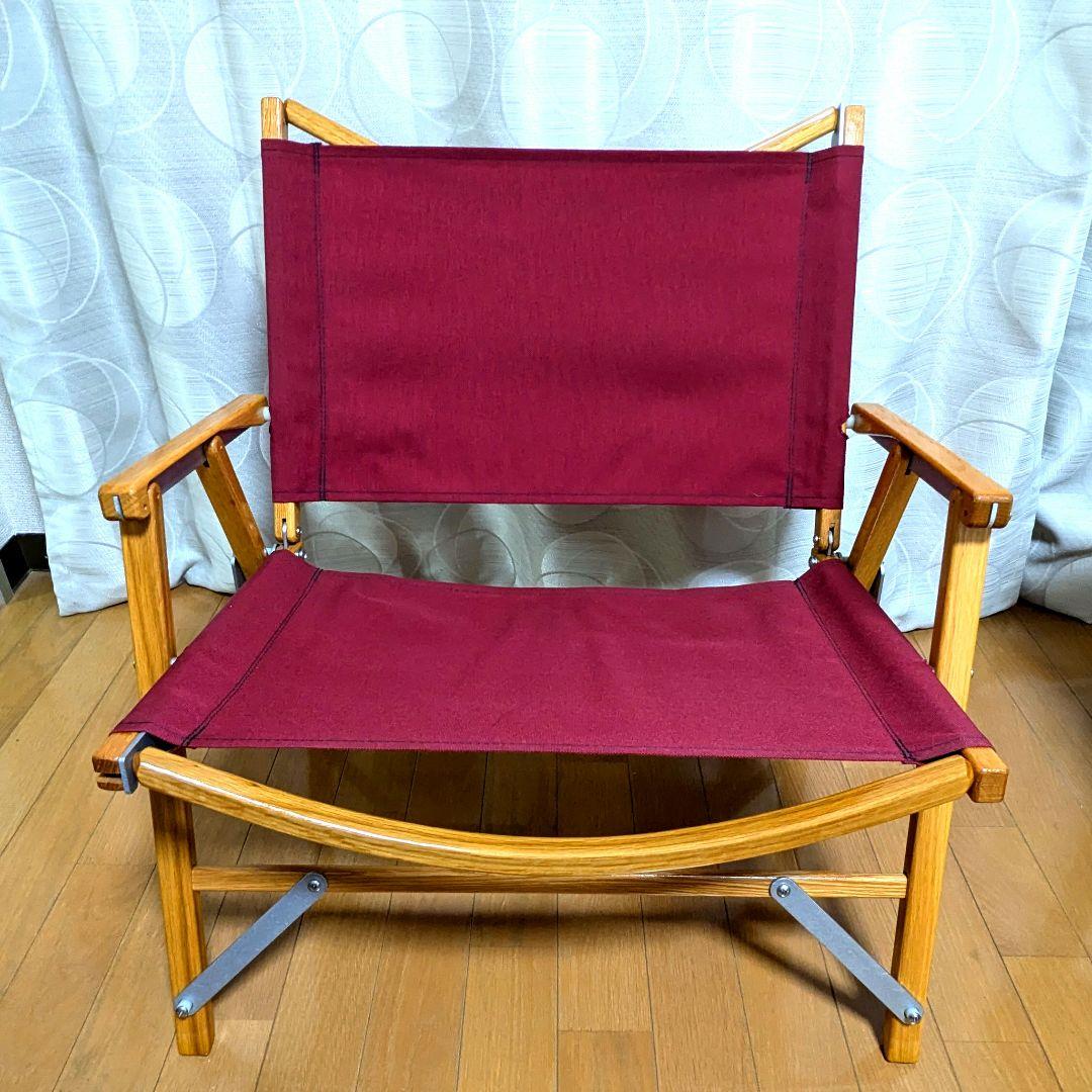 カーミットチェア　ワイド　バーガンディ　レッド