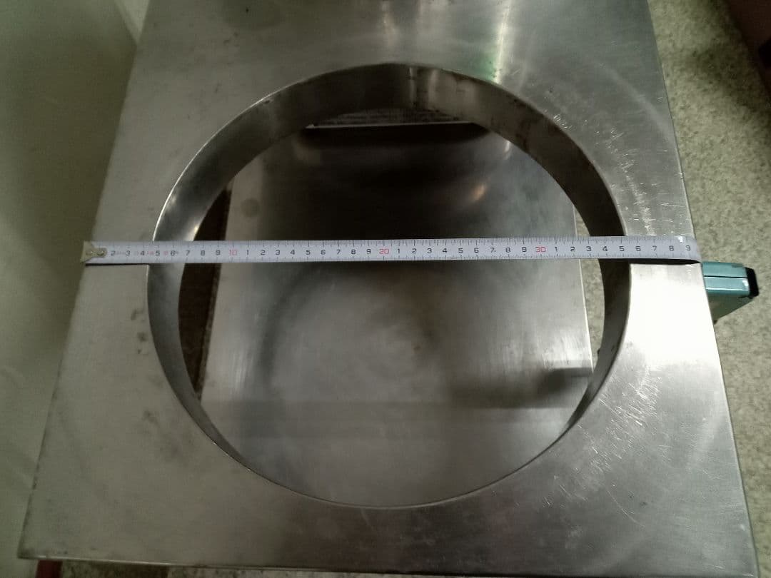 ステンレススチール製　30㌢寸胴用穴付きテーブル