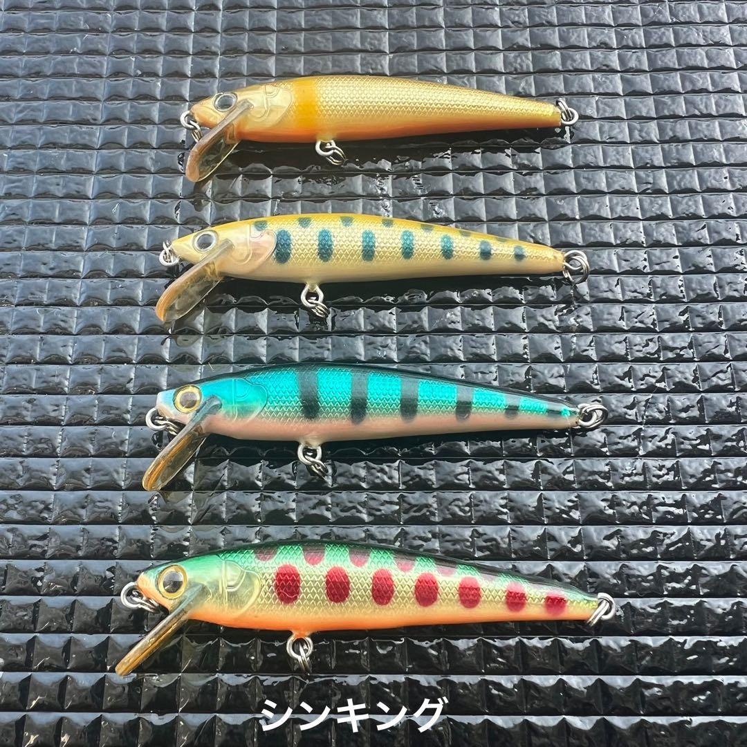 スカジットデザインズ　チップミノー （Ｆ） ６㎝　３個.（Ｓ） ６㎝ ４個セット