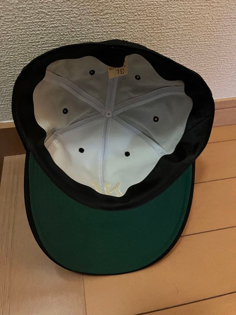 【けい】【デッドストック】西鉄ライオンズキャップ 黒 3L