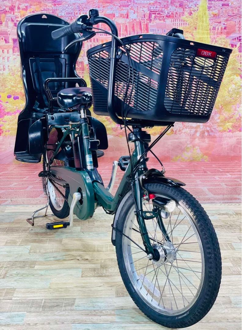 K2383 [大容量12Ah]電動自転車パナソニック子供乗せ 20インチ送料無料