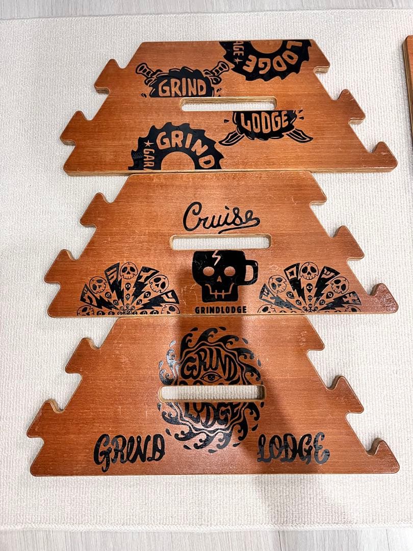 GRIND LODGE風　TheArth風　六角形木製テーブル　ヘキサテーブル