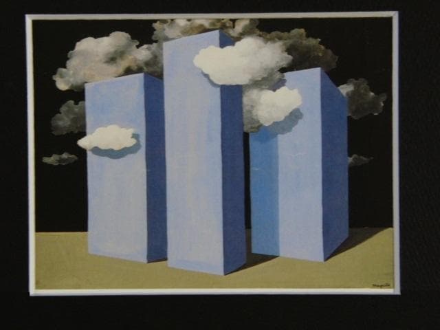 ルネ・マグリット、嵐、希少な画集より、新品高級額・額装付