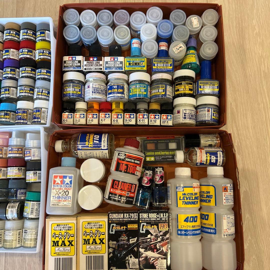 プラモデル 制作セット　リニアコンプレッサーL5 エアブラシ　ピンバイス　他