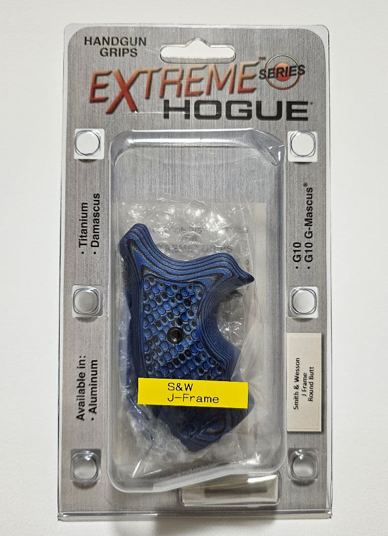 ホーグ S&W Jフレーム ラウンドバット用 G10グリップ ピラニア