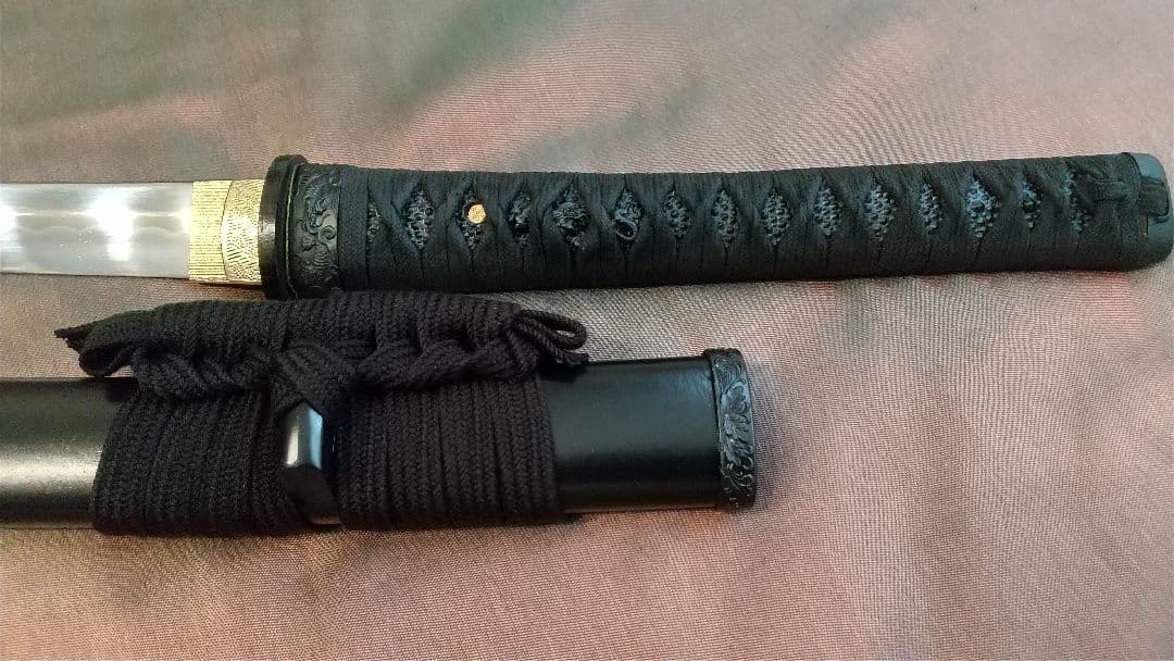 互の目刃紋【鐺・責金】模造刀 大刀 陣太刀 模擬刀 拵え katana 鍔