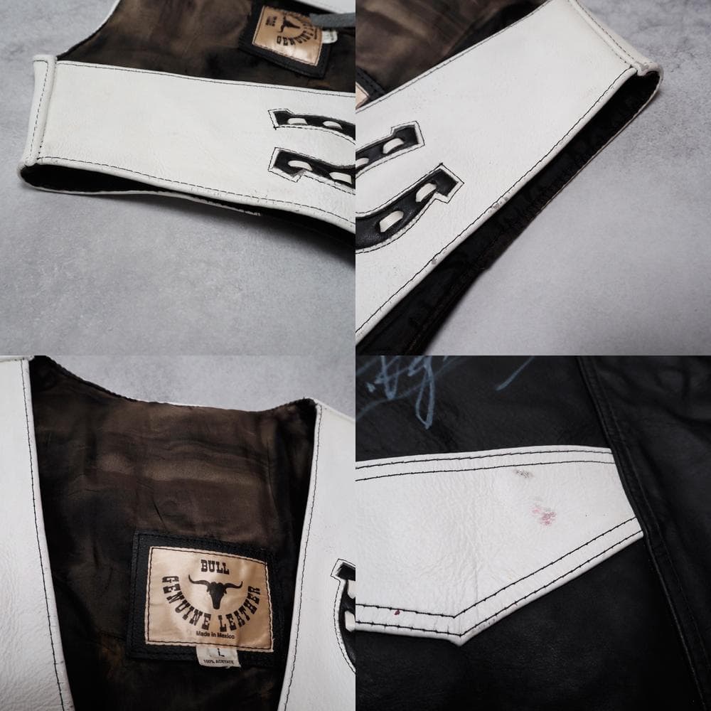 メンバー直筆サイン入り COOLS HUNGRY MAN 本革バイカーベスト