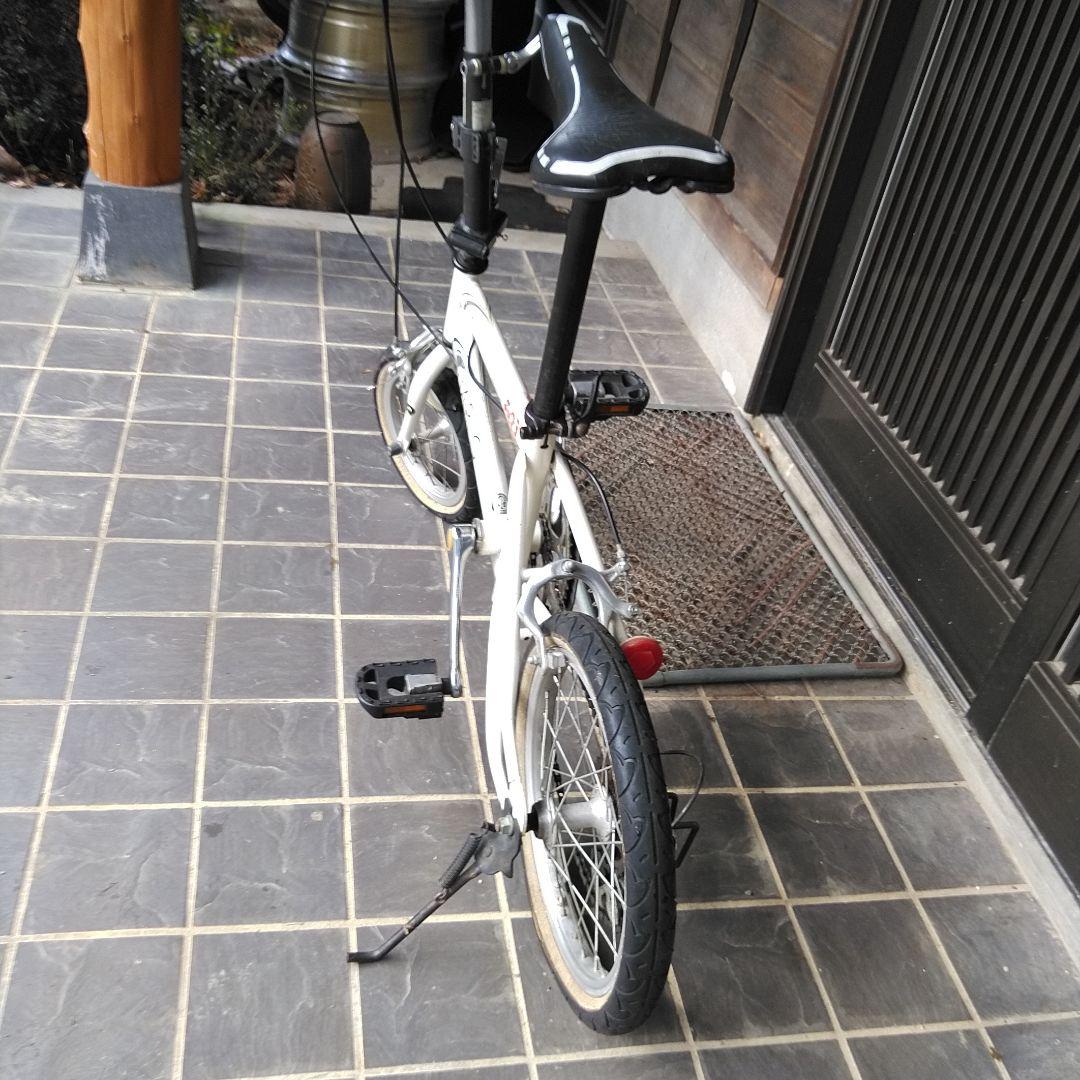 送料込　希少 CHARI-Q チョロQ 折りたたみ自転車 ホワイト　チャリQ