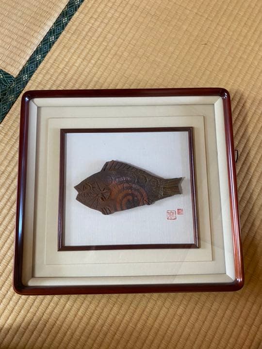 壁掛け　飾り瓦　焼き物