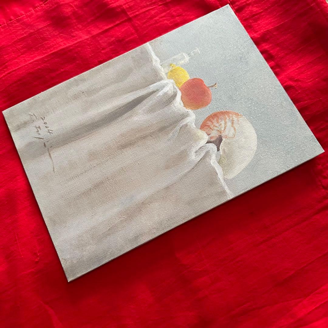 超限定7月16日20時迄‼️珠玉のサムホール　藤井武「ときの記憶」油彩'04作署名