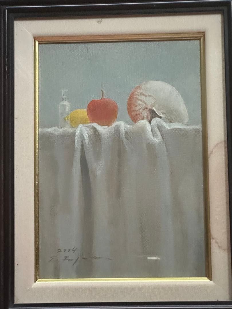 超限定7月16日20時迄‼️珠玉のサムホール　藤井武「ときの記憶」油彩'04作署名