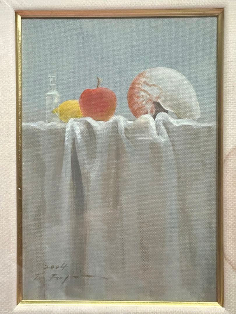 超限定7月16日20時迄‼️珠玉のサムホール　藤井武「ときの記憶」油彩'04作署名