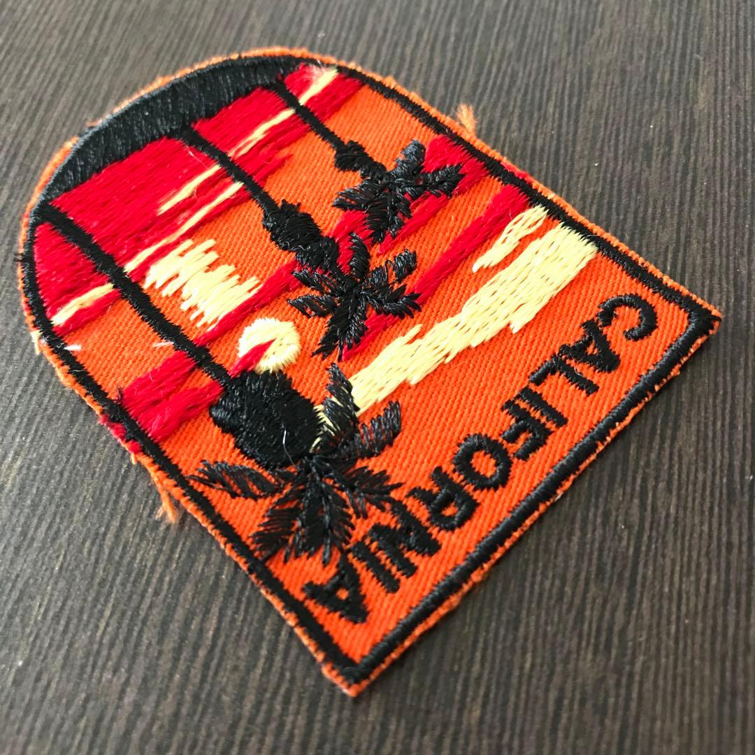 ヴィンテージ 刺繍 ワッペン 1970 1980 アメリカ カリフォルニア州 F