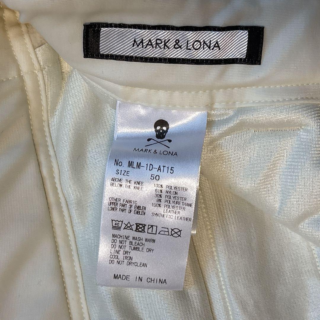 MARK&LONA マークアンドロナ フリースパンツ ロング ゴルフ 白 防風