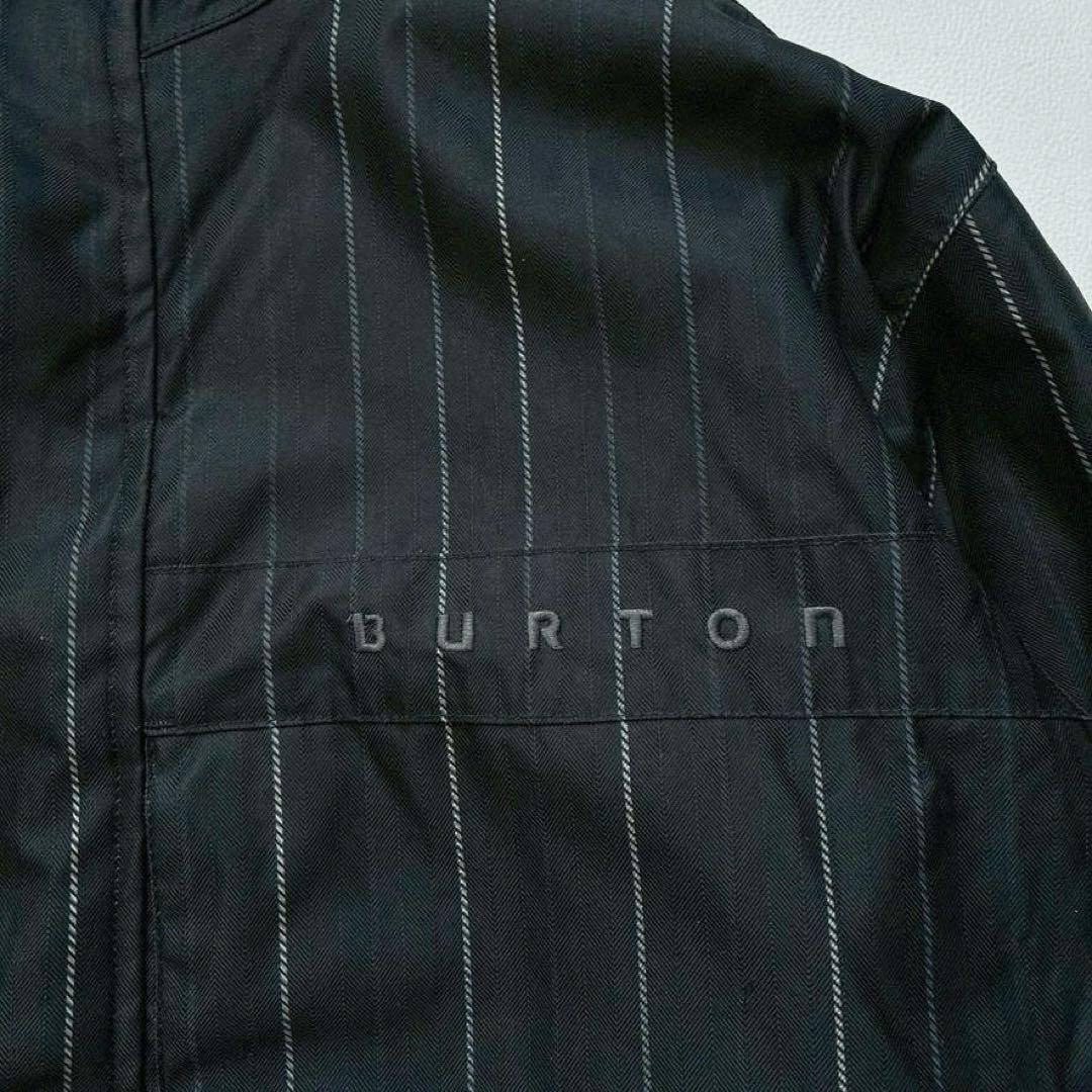 【高機能】BURTON スノボジャケット L DRYRIDE 黒 ストライプ