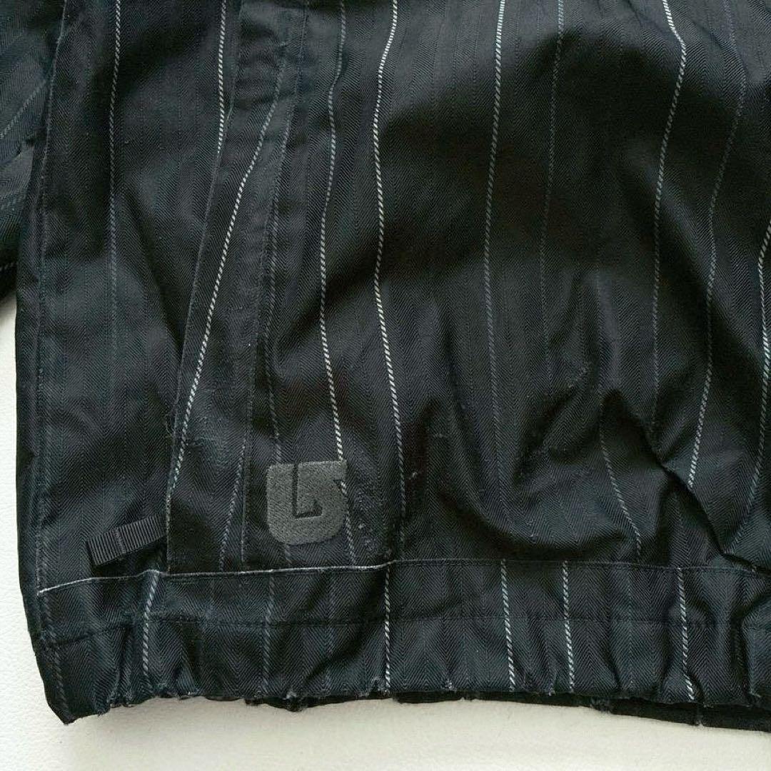 【高機能】BURTON スノボジャケット L DRYRIDE 黒 ストライプ