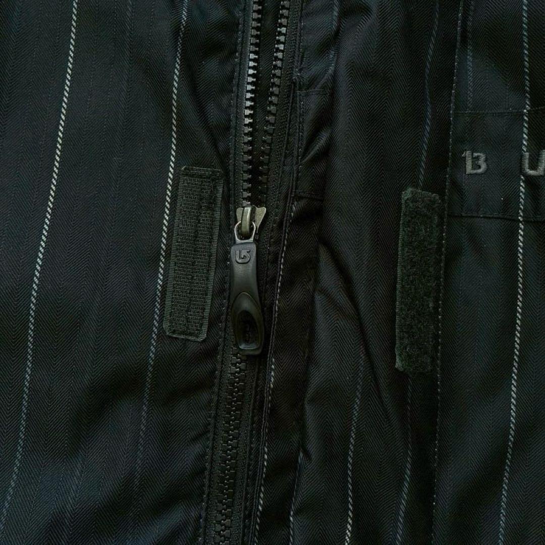 【高機能】BURTON スノボジャケット L DRYRIDE 黒 ストライプ