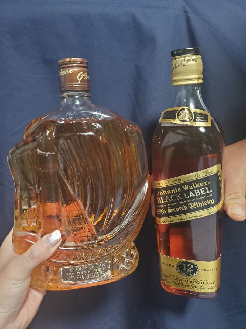 GLORIAOCEANシップボトル760㎖ジョニーウォーカーブラックラベル12年