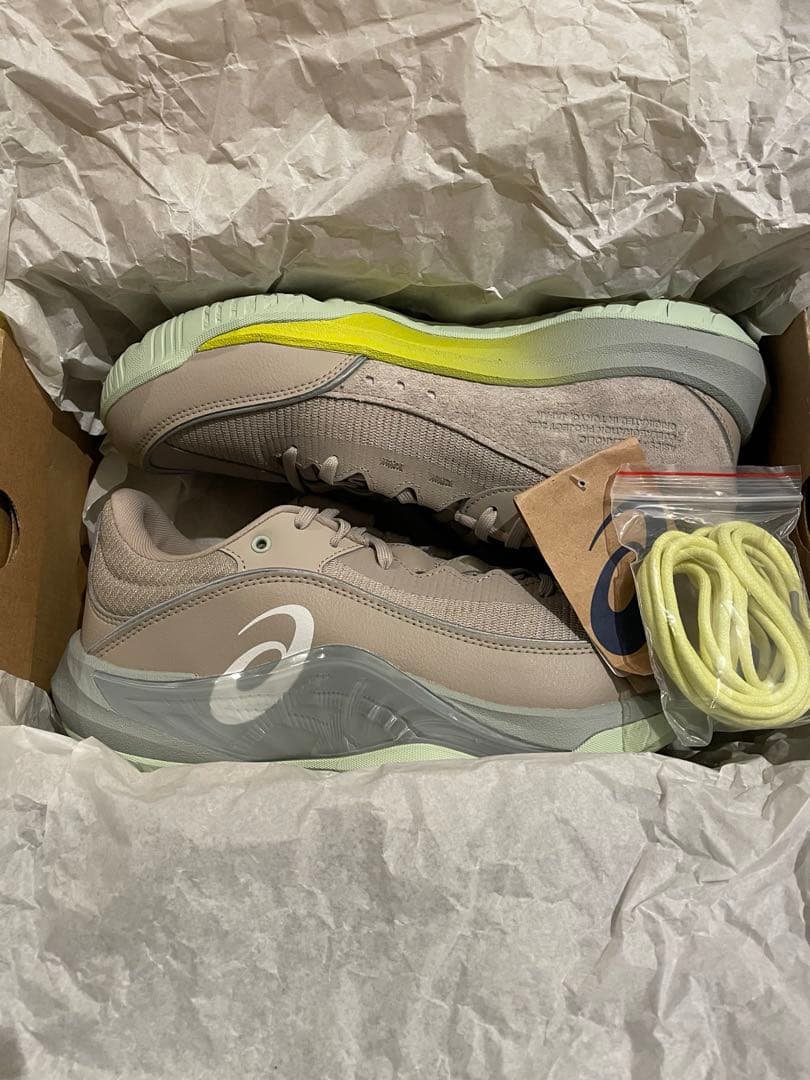 26.5cm グレー/グリーン バスケットボールシューズ