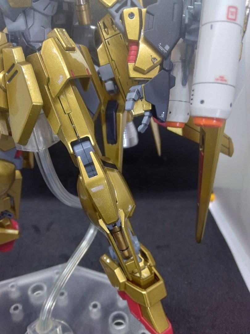 HG 百万式　メガシキ　塗装済み完成品　改造　台座　説明書付き