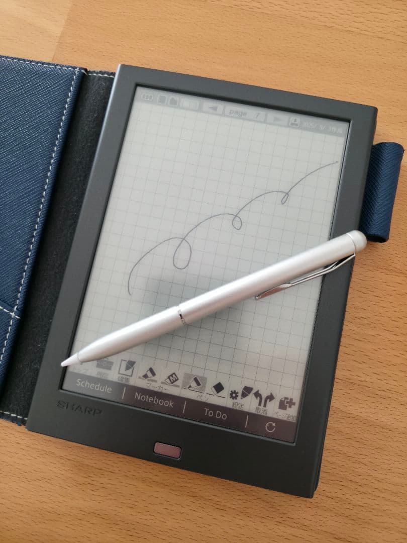 ⭐さくら※たばこ臭NG向け⭐SHARP デジタルノート ネイビー