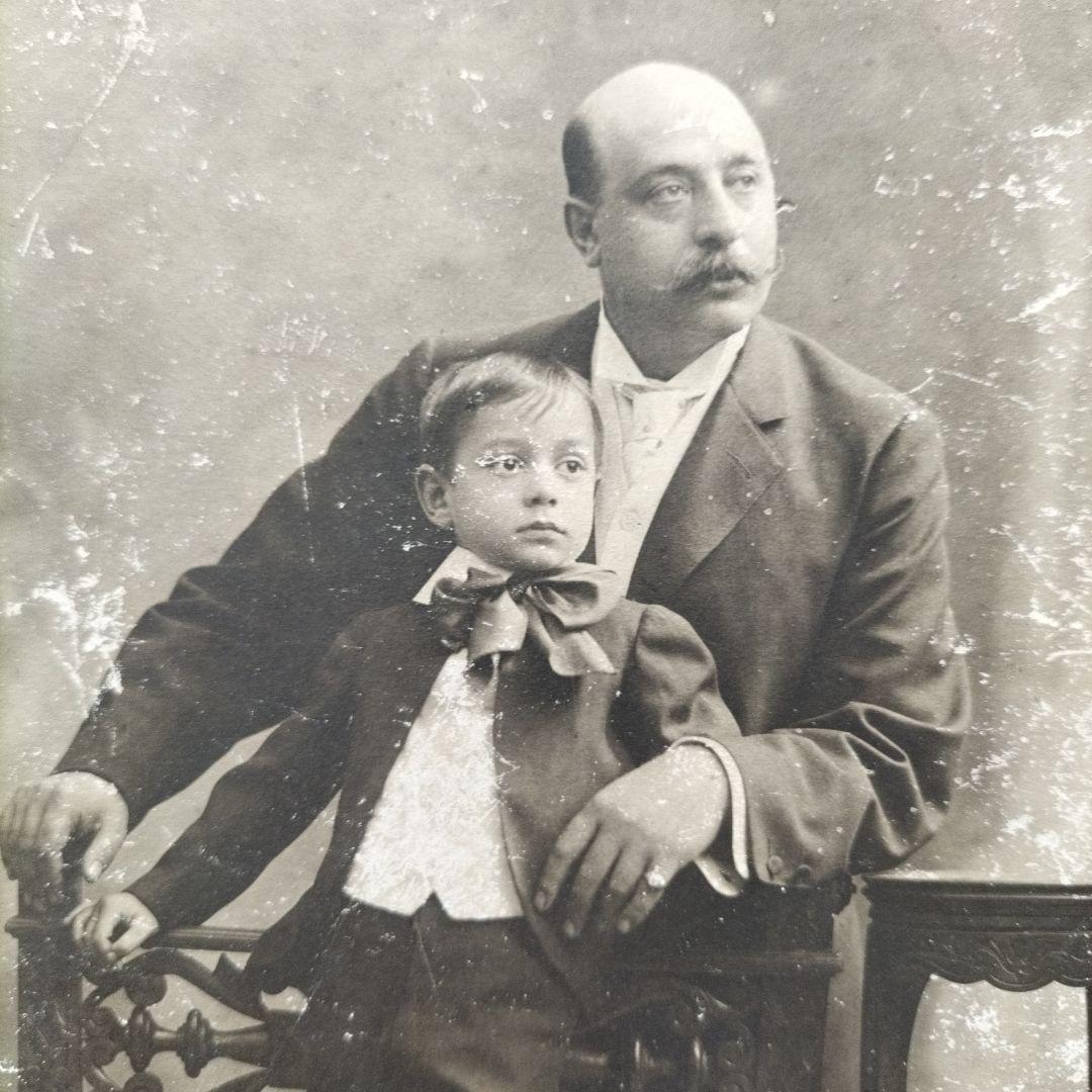 イタリアのアンティーク 肖像写真(1890年代後半～1900年代初頭？）